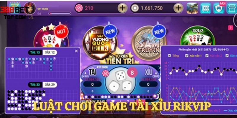 Luật chơi game tài xỉu Rikvip